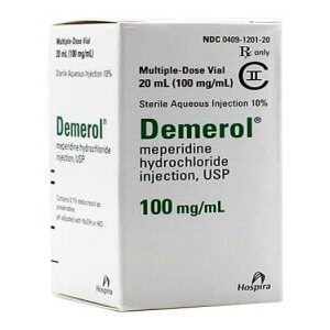 meperidine hydrochloride injection