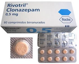 Rivotril 2mg (Clonazepam) by Roche – 100 Tablets