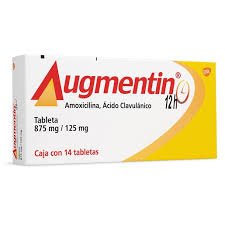Augmentin amoxicillin  875/125mg 10 Tabs