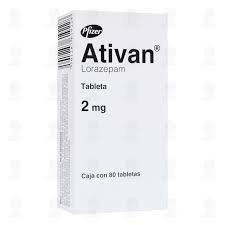 Ativan Lorazepam 2 Mg 40 Tablets