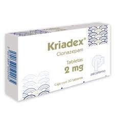 kriadex clonazepam 2 mg